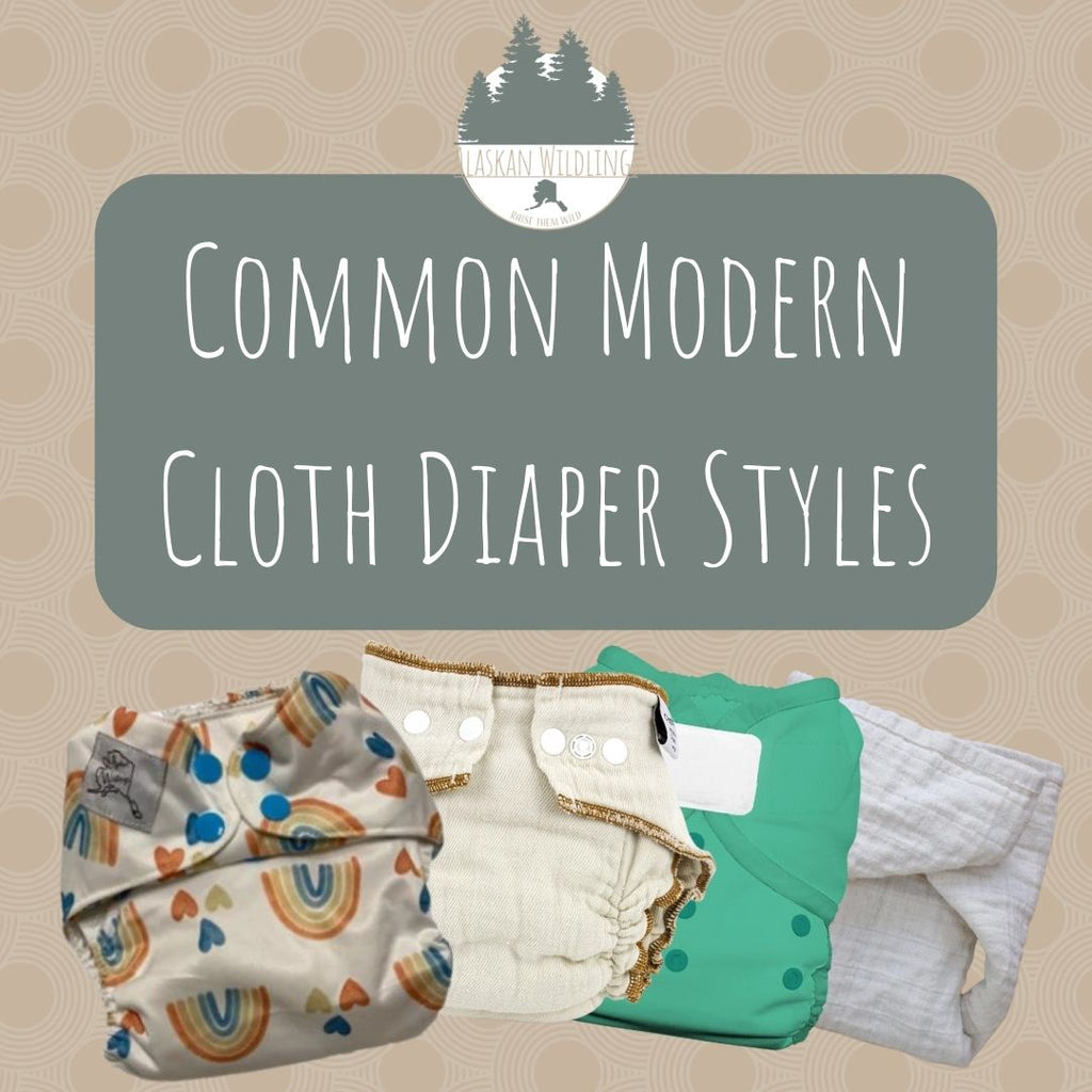 Common Modern Cloth Diaper Styles
