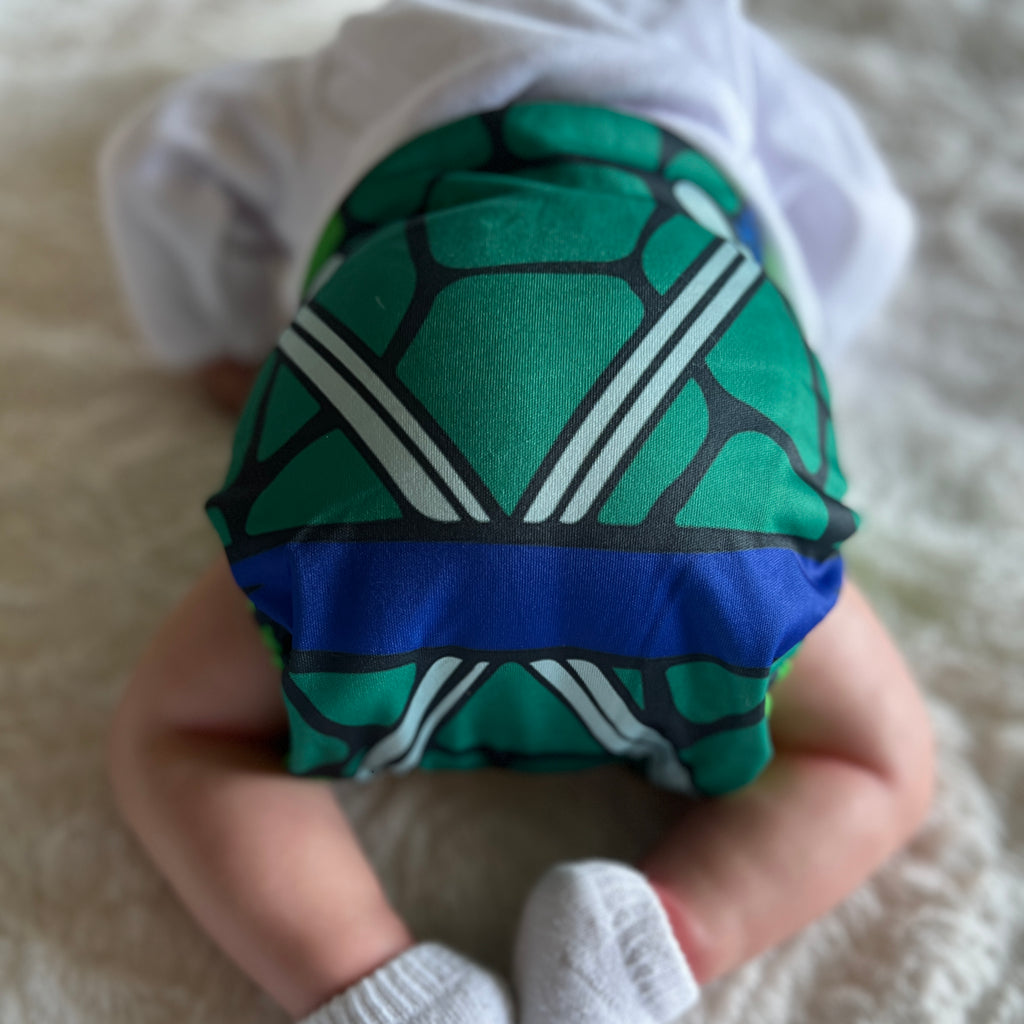 turtle back Cloth Diaper | Cloth Diaper Pocket | Modern Cloth Diaper | Athletic Wicking Jersey Interior
